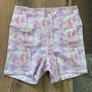 Fleo Pink Ripple True High Contour Shorts - Size M